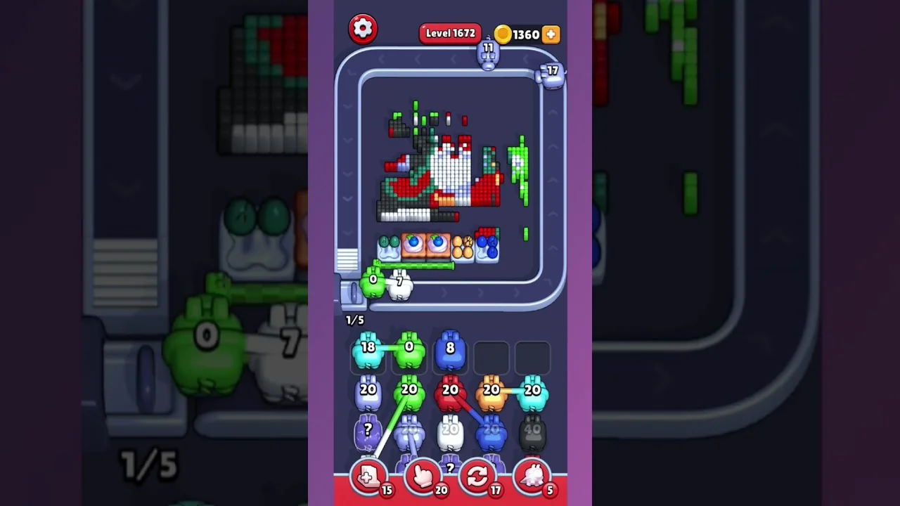 Pixel Flow Level 1672 Solution & Walkthrough Guide