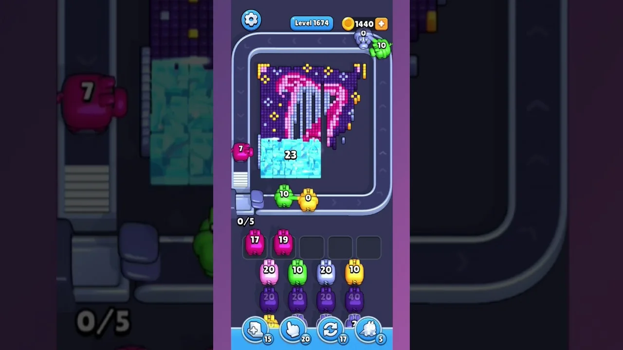 Pixel Flow Level 1674 Solution & Walkthrough Guide