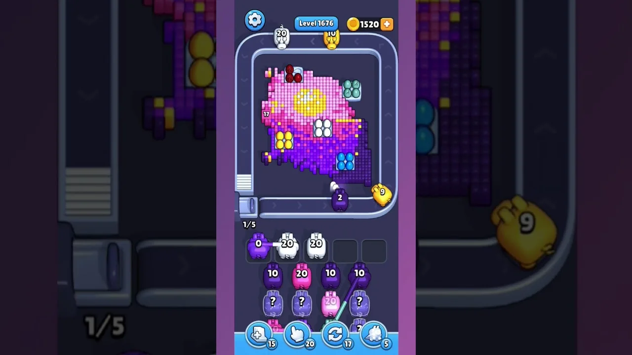 Pixel Flow Level 1676 Solution & Walkthrough Guide