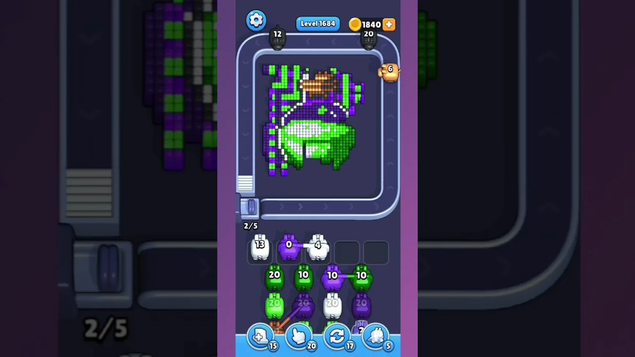 Pixel Flow Level 1684 Solution & Walkthrough Guide