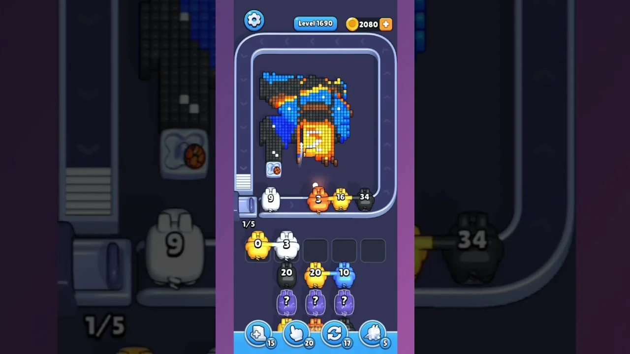 Pixel Flow Level 1690 Solution - Complete Walkthrough Guide