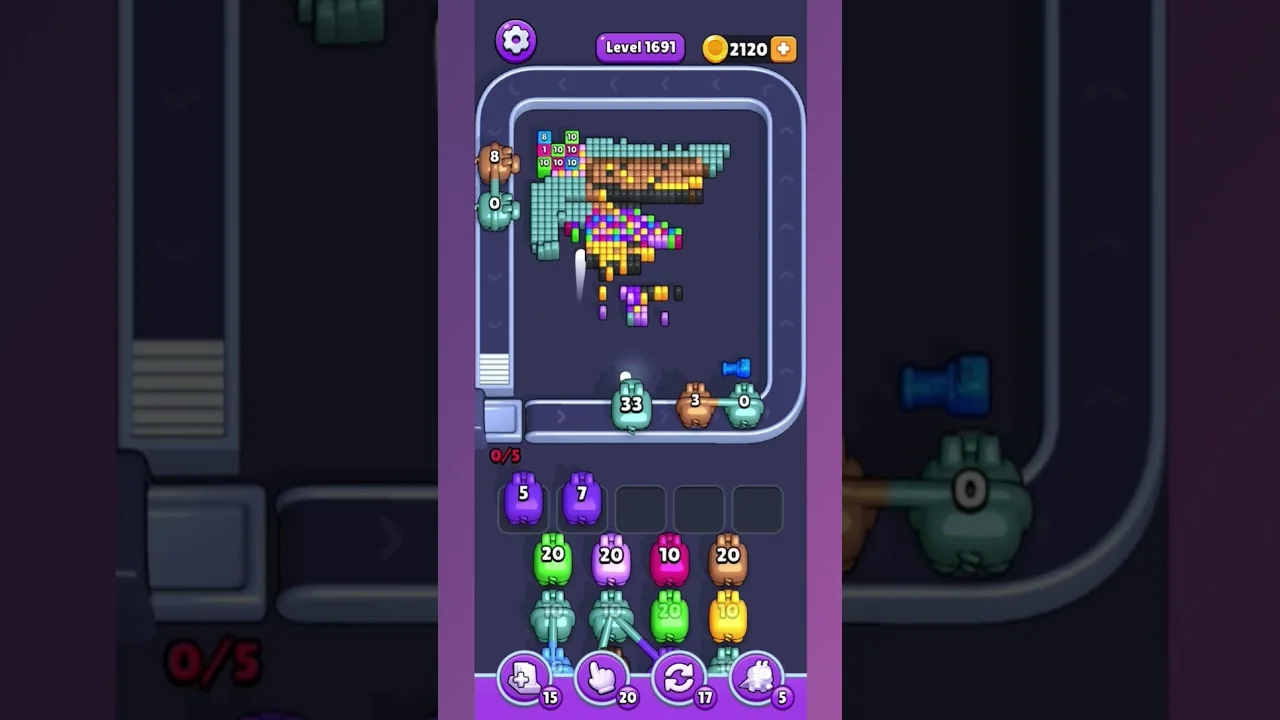 Pixel Flow Level 1691 Solution & Walkthrough Guide