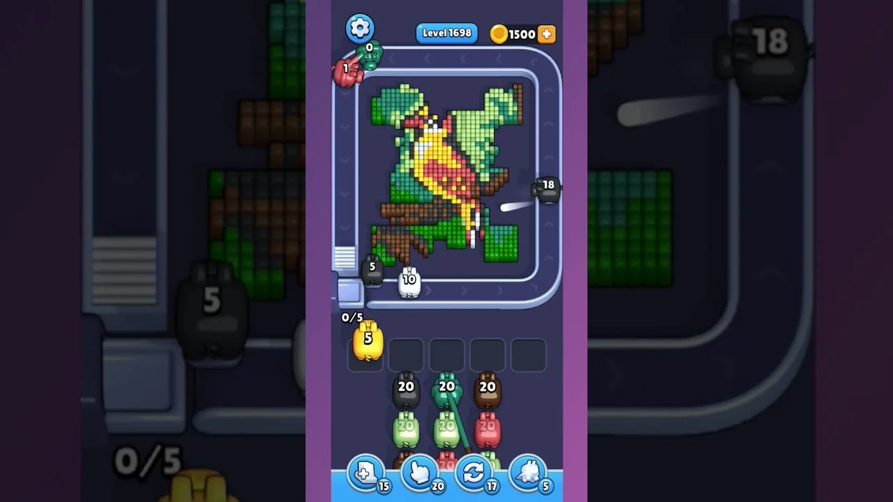 Pixel Flow Level 1698 Solution: Complete Walkthrough & Guide