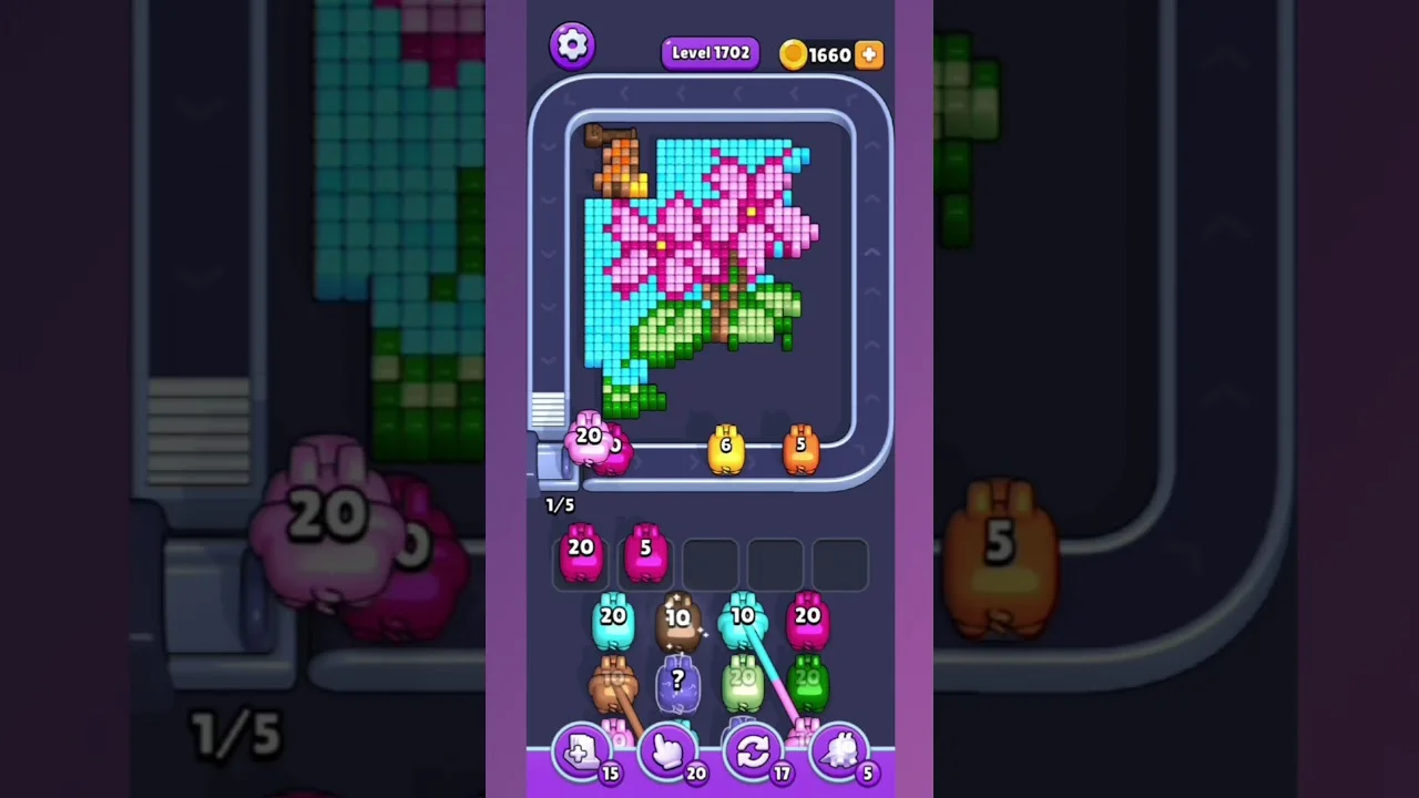 Pixel Flow Level 1702 Solution & Walkthrough Guide