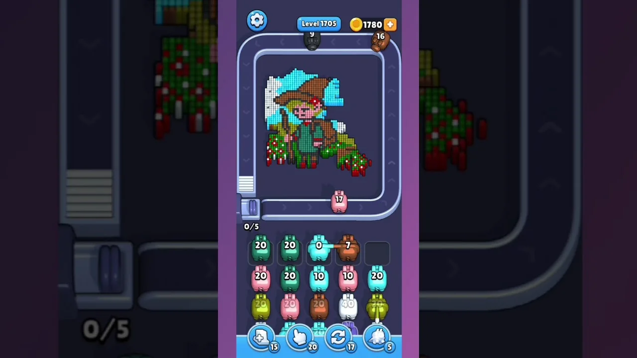 Pixel Flow Level 1705 Solution: Complete Walkthrough & Guide