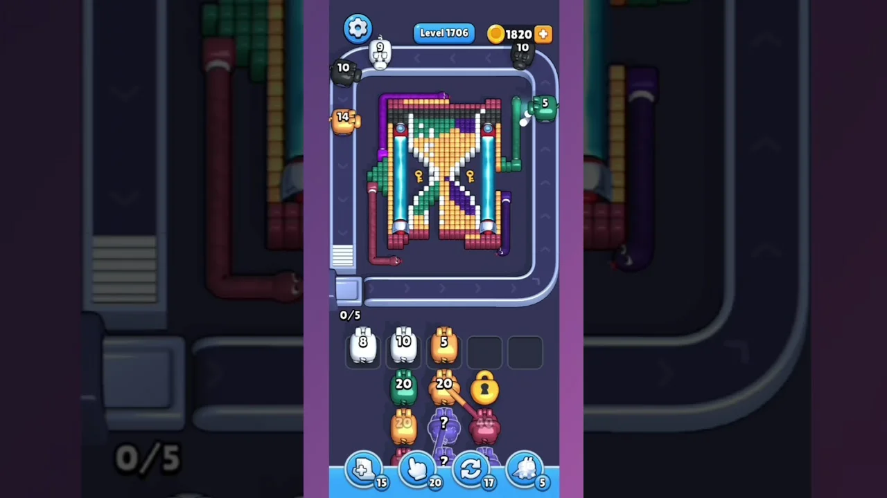 Pixel Flow Level 1706 Solution: Complete Walkthrough Guide