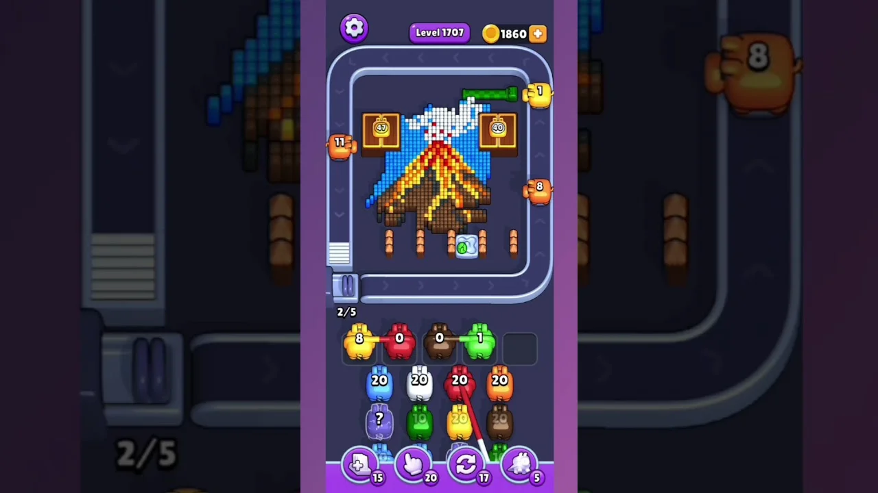 Pixel Flow Level 1707 Solution: Complete Walkthrough & Guide