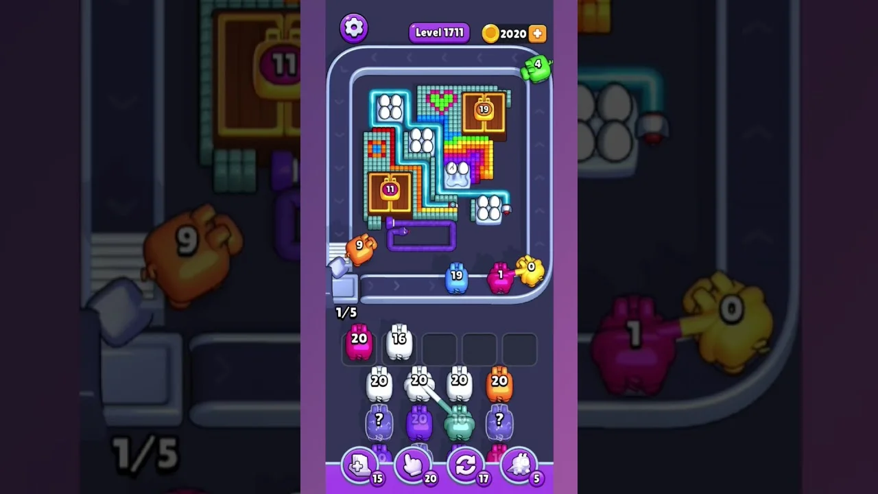Pixel Flow Level 1711 Solution & Walkthrough Guide