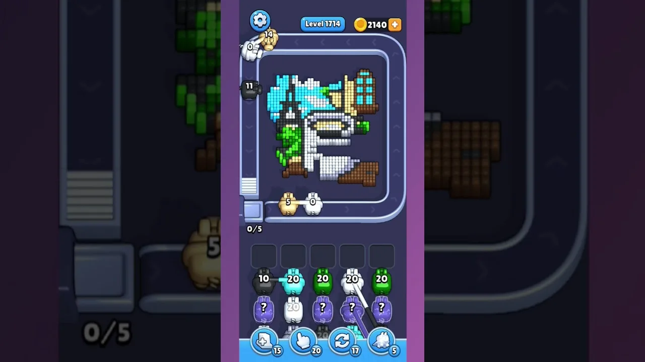 Pixel Flow Level 1714 Solution & Walkthrough Guide
