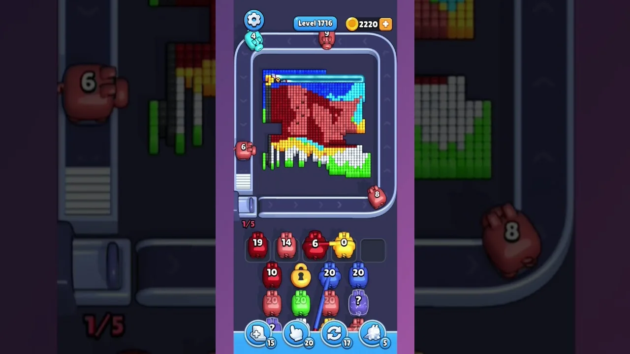 Pixel Flow Level 1716 Solution & Walkthrough Guide