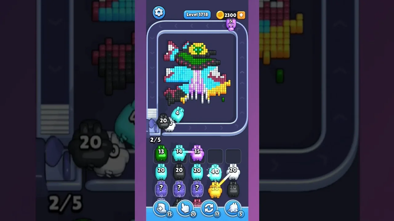 Pixel Flow Level 1718 Solution: Complete Walkthrough & Guide