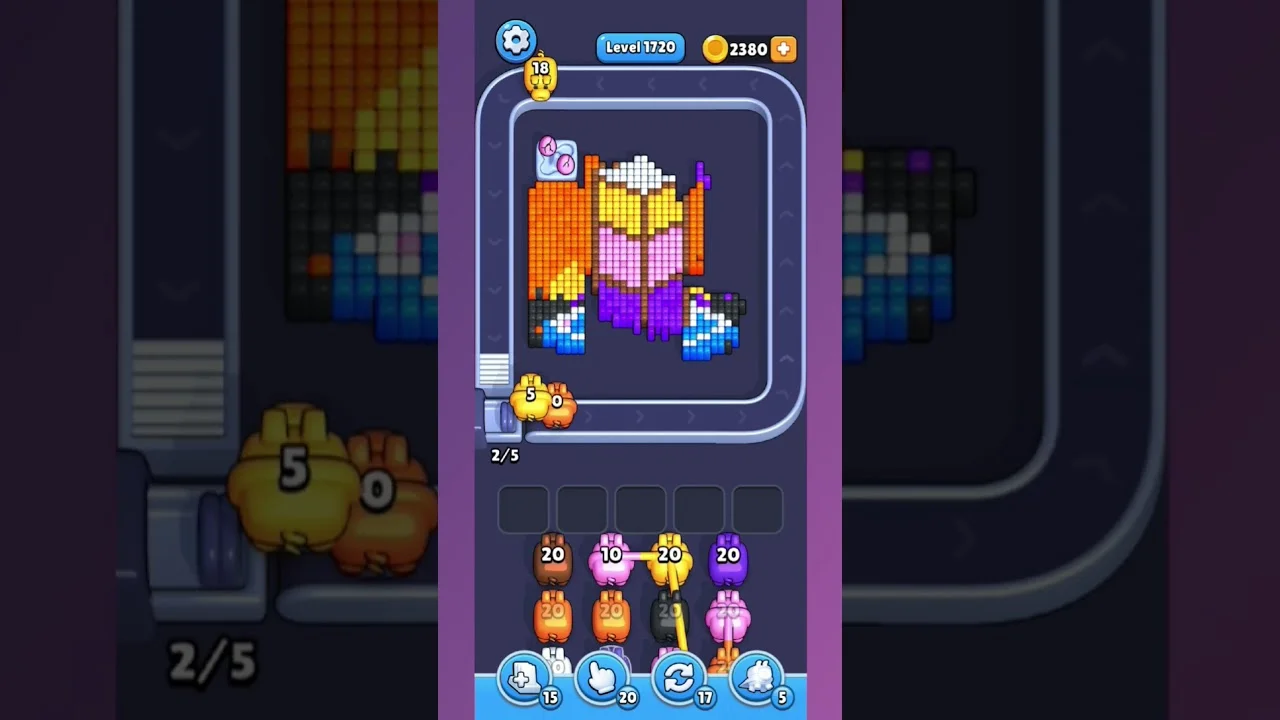 Pixel Flow Level 1720 Solution & Walkthrough Guide