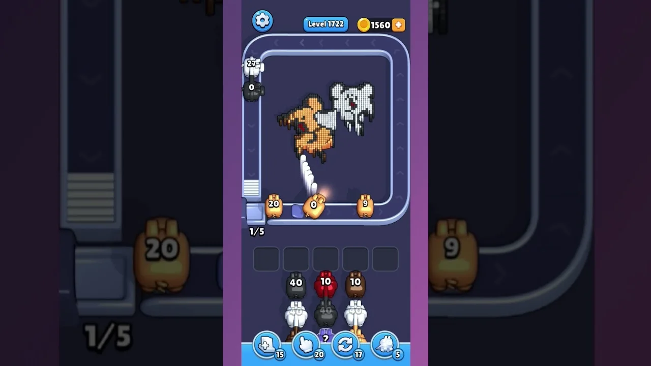 Pixel Flow Level 1722 Solution: Complete Walkthrough & Guide