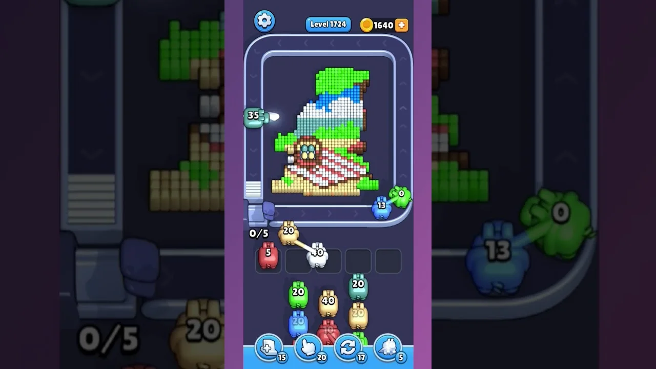 Pixel Flow Level 1724 Solution & Walkthrough Guide