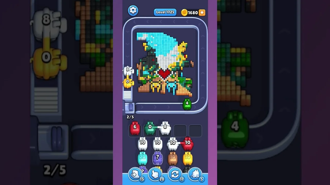 Pixel Flow Level 1725 Solution: Complete Walkthrough & Guide