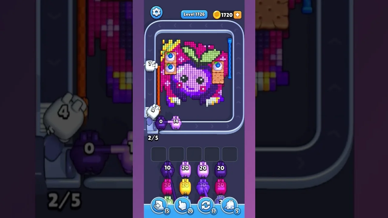 Pixel Flow Level 1726 Solution & Walkthrough Guide