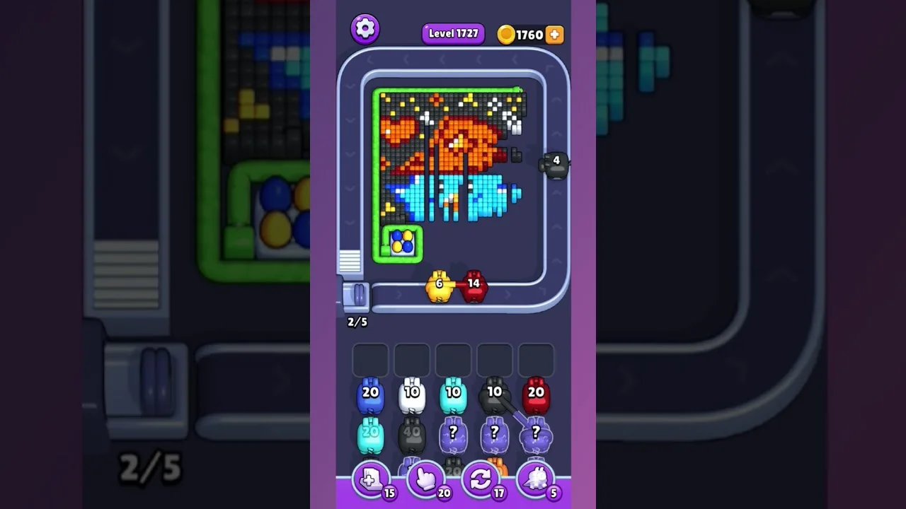 Pixel Flow Level 1727 Solution: Complete Walkthrough & Guide