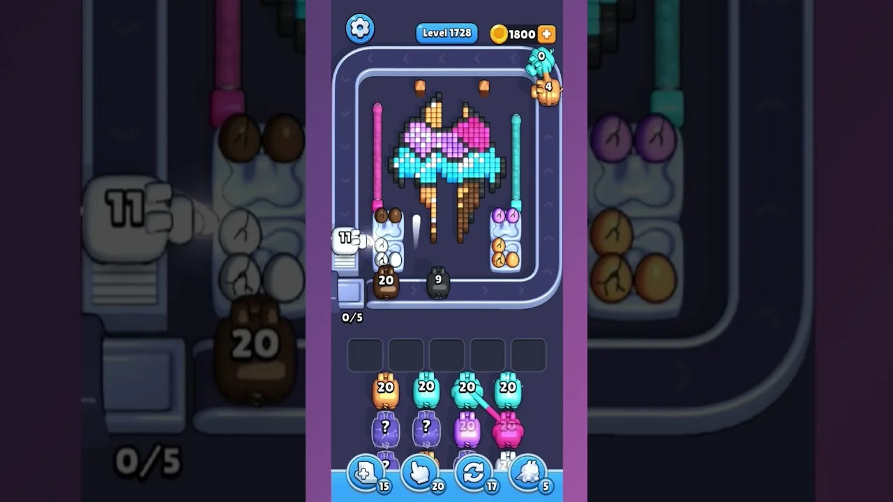 Pixel Flow Level 1728 Solution & Walkthrough Guide