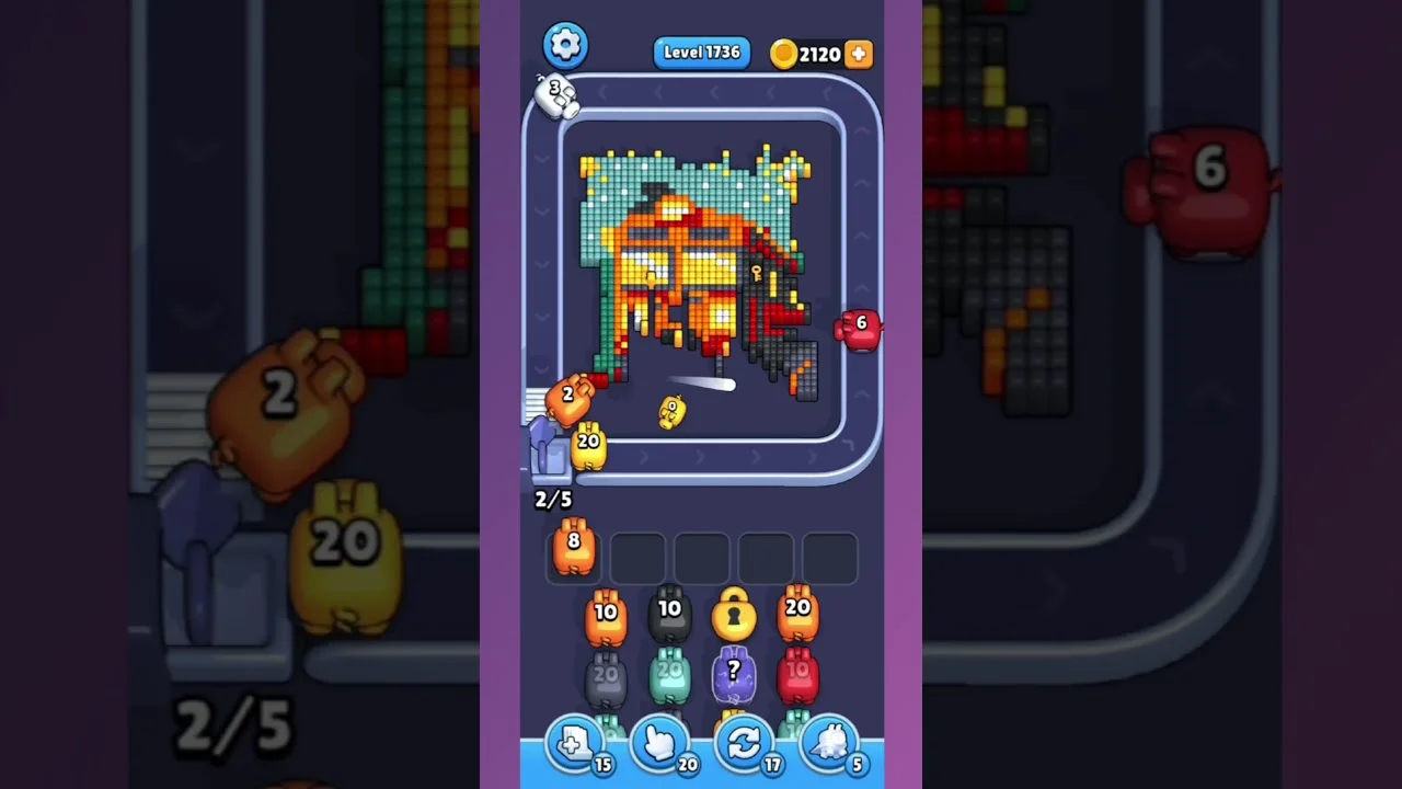 Pixel Flow Level 1736 Solution & Walkthrough Guide