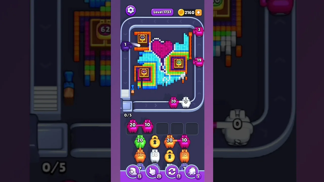 Pixel Flow Level 1737 Solution & Walkthrough Guide