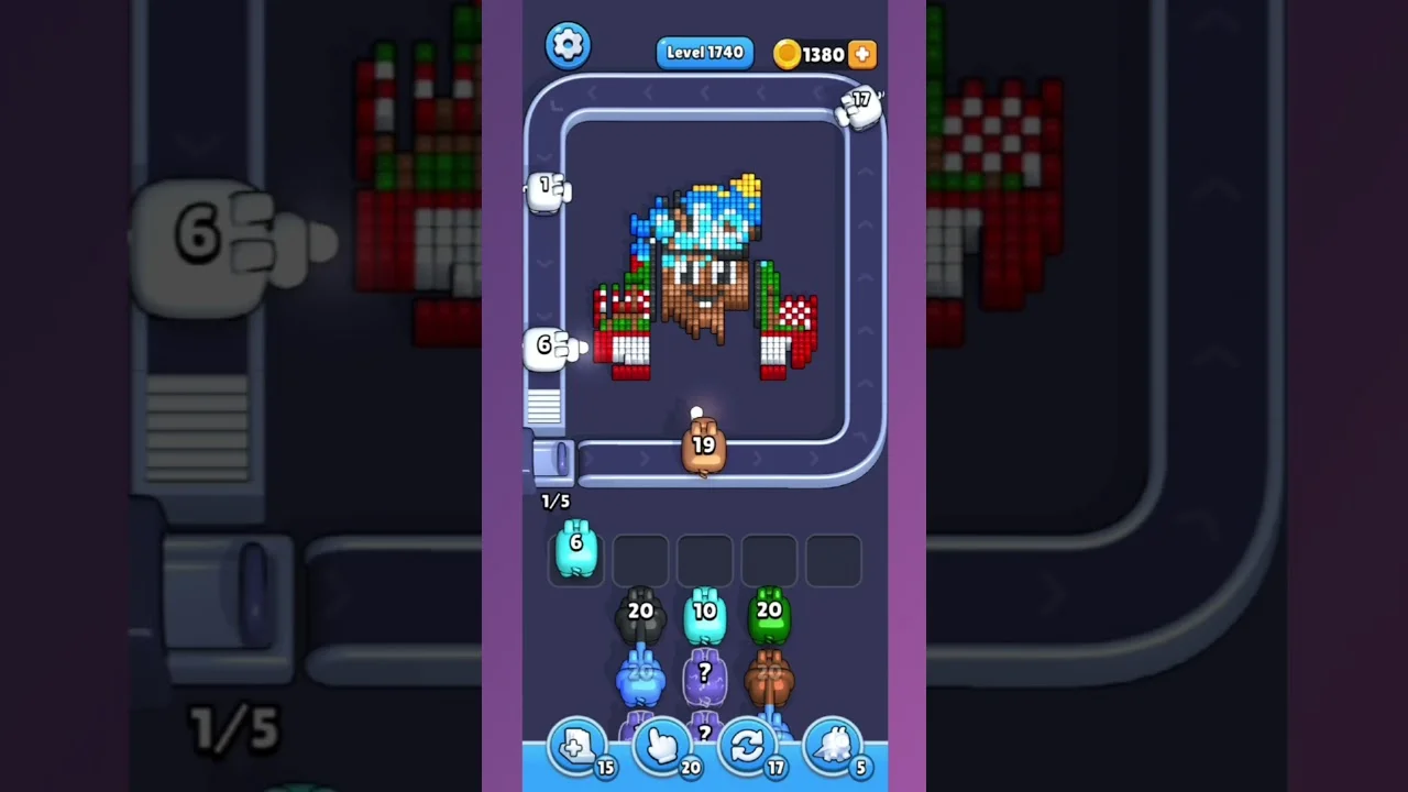 Pixel Flow Level 1740 Solution: Complete Walkthrough & Guide