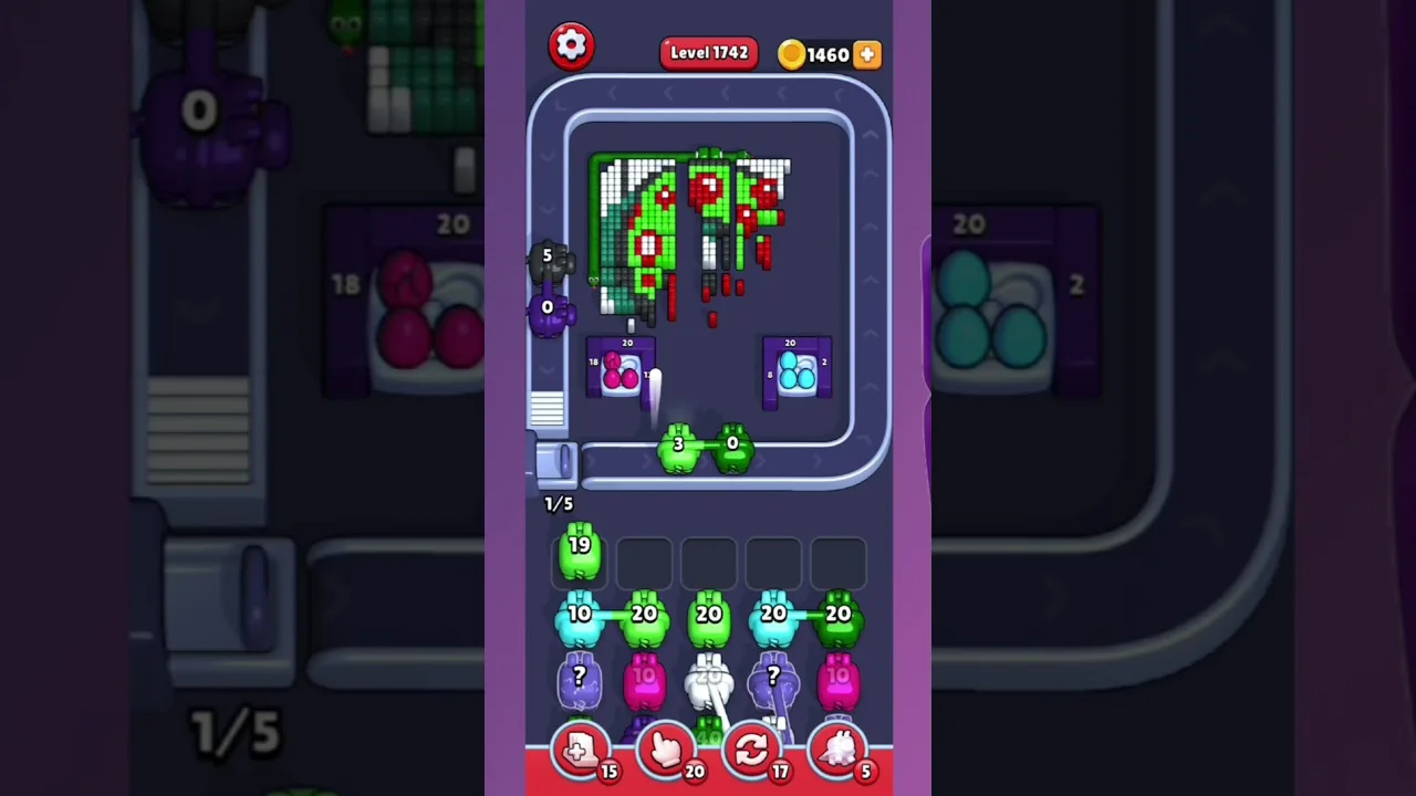 Pixel Flow Level 1742 Solution & Walkthrough Guide