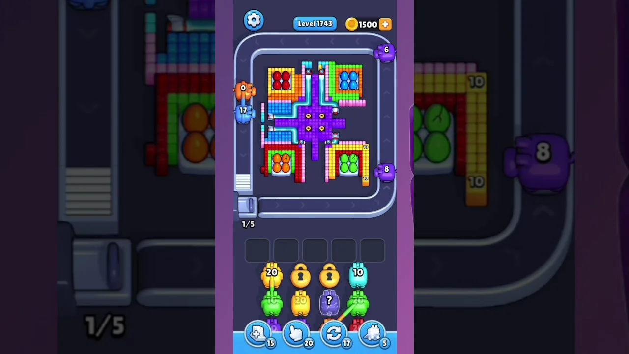 Pixel Flow Level 1743 Solution & Complete Walkthrough Guide