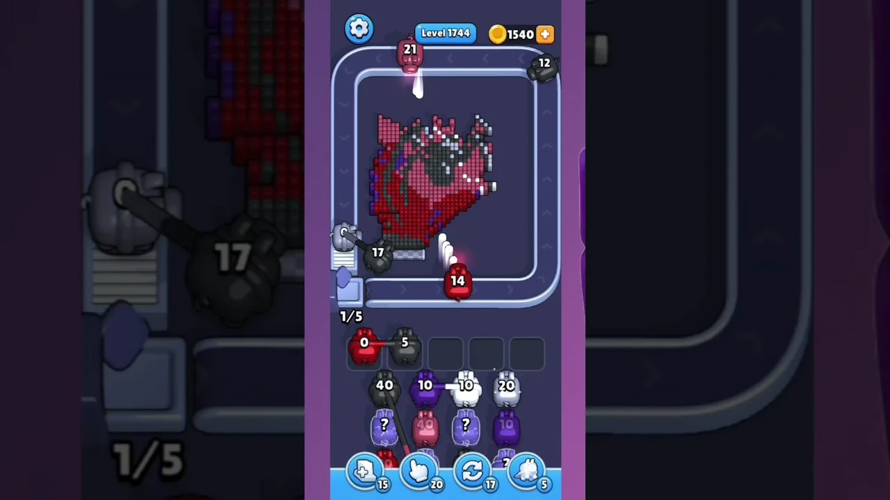 Pixel Flow Level 1744 Solution: Complete Walkthrough & Guide