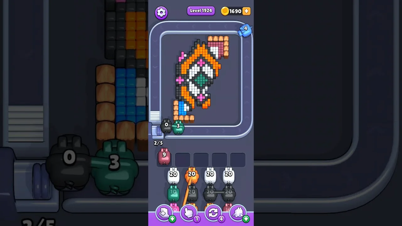 Pixel Flow Level 1924 Solution & Walkthrough Guide