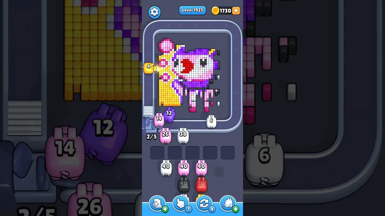 Pixel Flow Level 1925 Solution & Walkthrough Guide