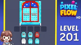 Pixel Flow Level 201 Solution & Walkthrough Guide
