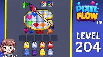 Pixel Flow Level 204 Solution & Walkthrough Guide
