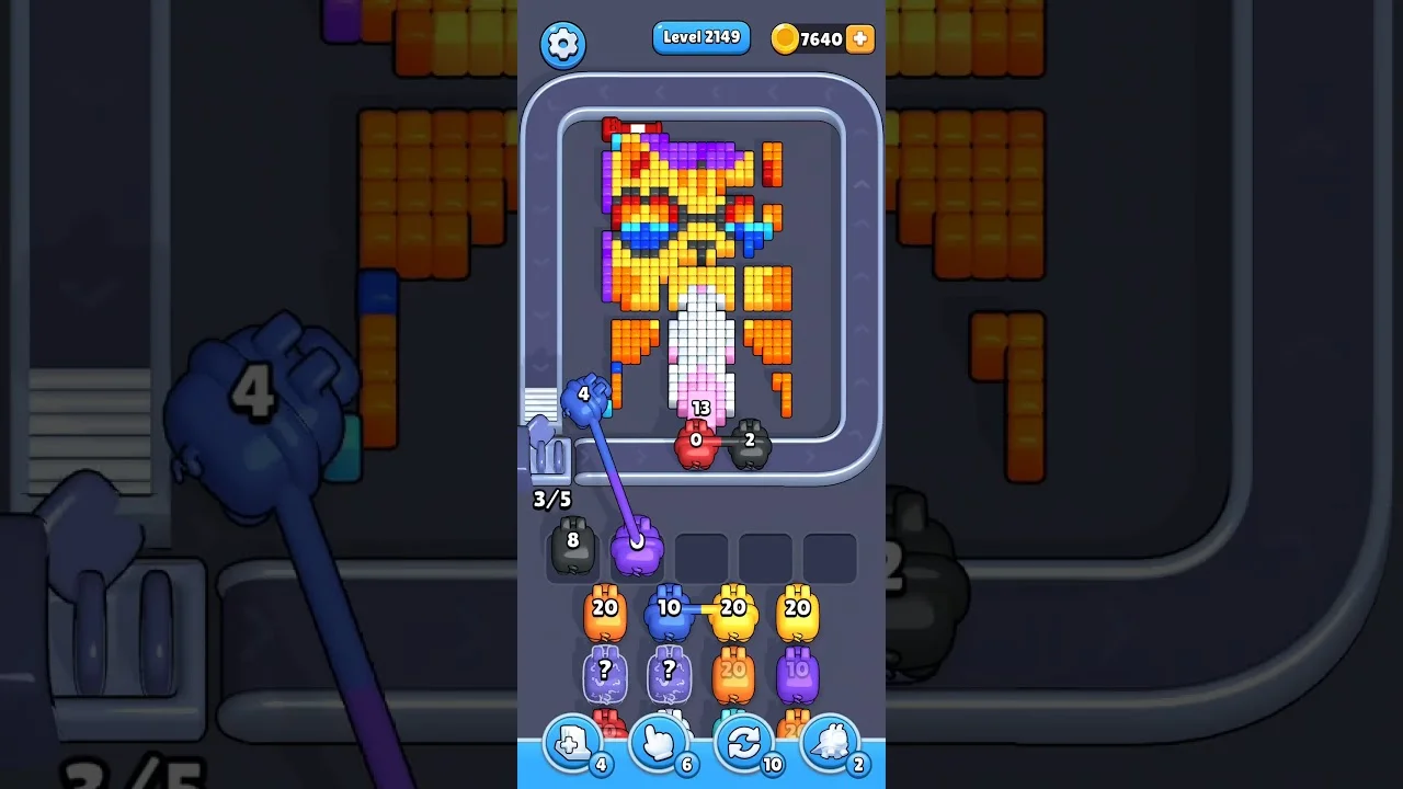 Pixel Flow Level 2149 Solution & Walkthrough Guide