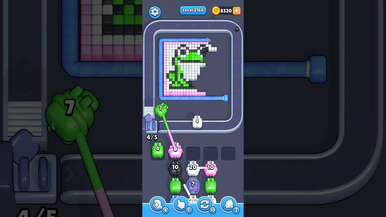 Pixel Flow Level 2166 Solution & Walkthrough Guide