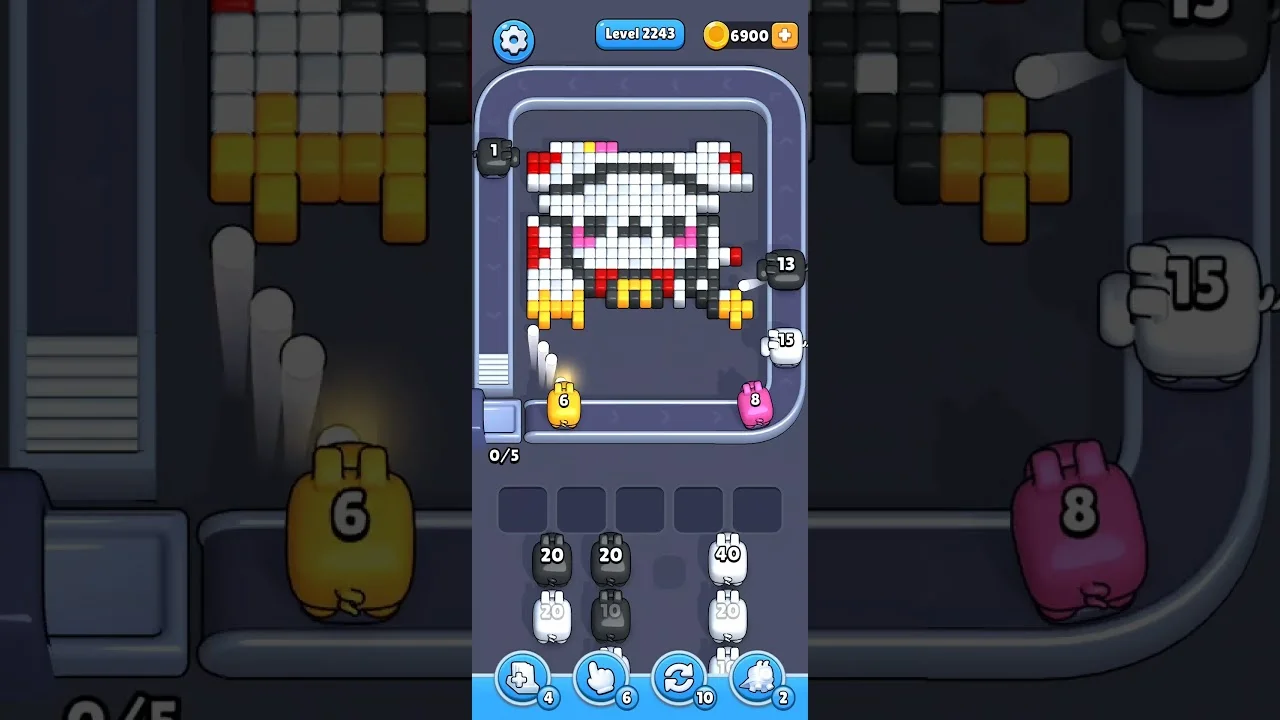 Pixel Flow Level 2243 Solution & Walkthrough Guide