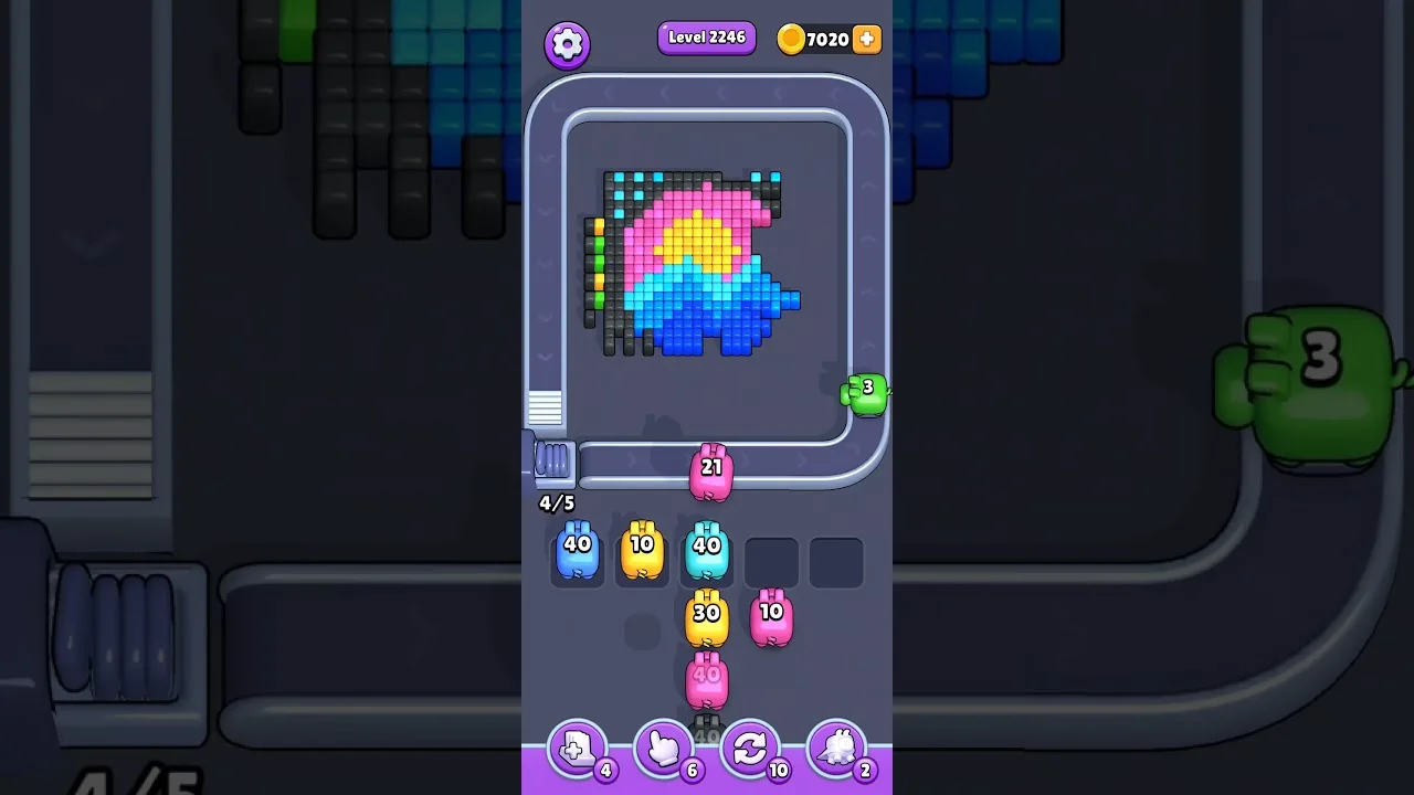 Pixel Flow Level 2246 Solution & Walkthrough Guide