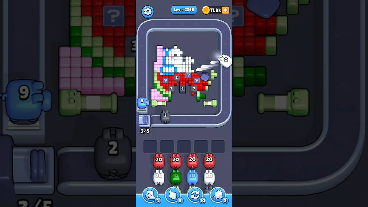Pixel Flow Level 2368 Solution & Walkthrough Guide
