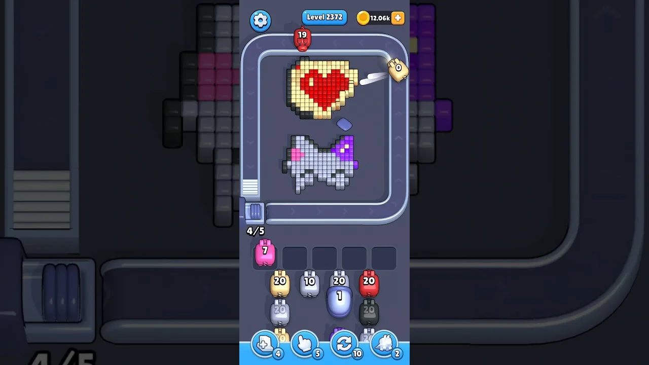 Pixel Flow Level 2372 Solution & Walkthrough Guide