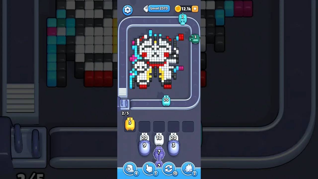 Pixel Flow Level 2373 Solution & Walkthrough Guide