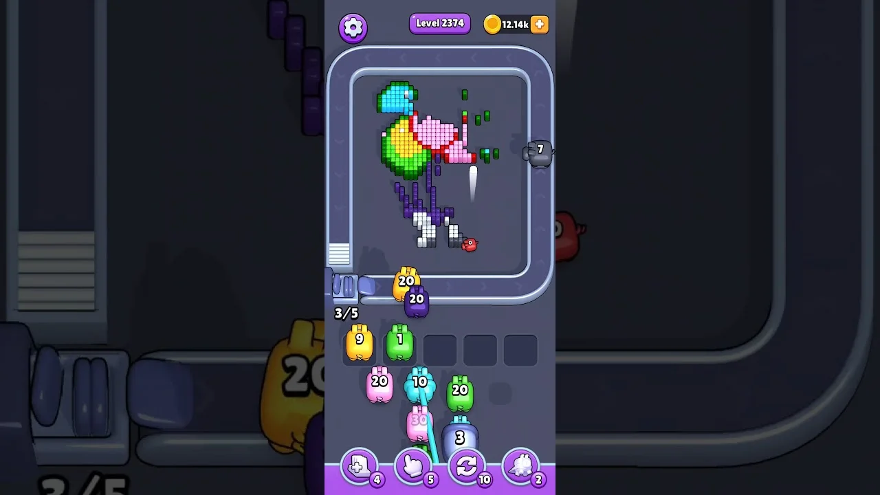 Pixel Flow Level 2374 Solution - Full Walkthrough & Guide