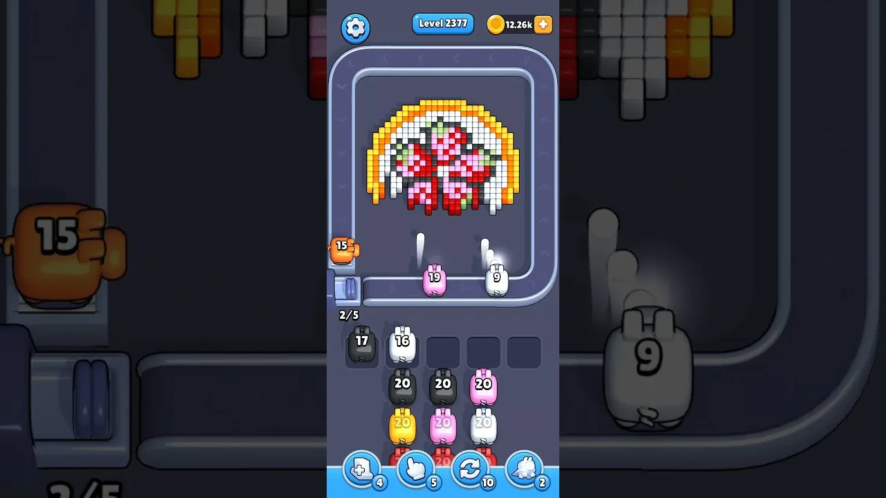 Pixel Flow Level 2377 Solution & Walkthrough Guide