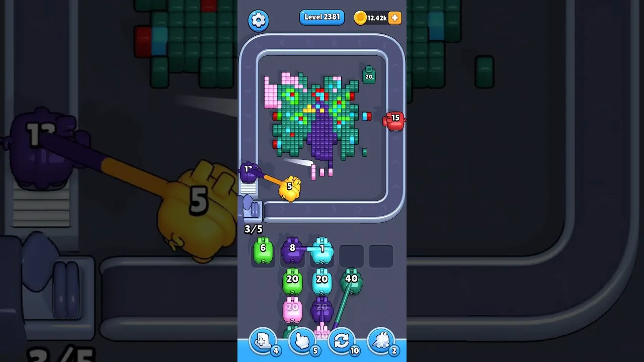 Pixel Flow Level 2381 Solution & Walkthrough Guide