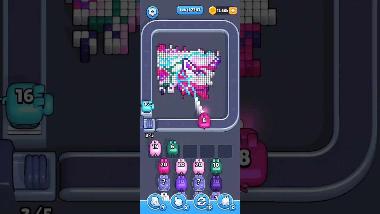 Pixel Flow Level 2387 Solution & Walkthrough Guide