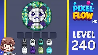 Pixel Flow Level 240 Solution & Walkthrough Guide