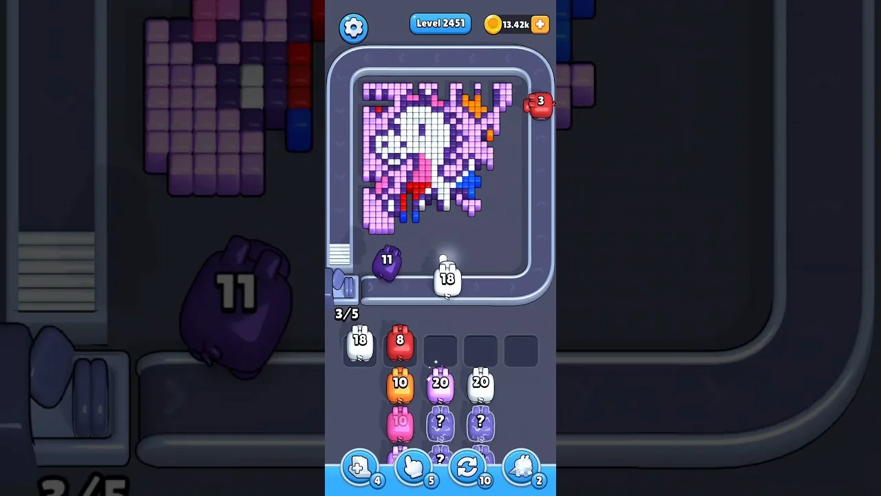 Pixel Flow Level 2451 Solution & Walkthrough Guide