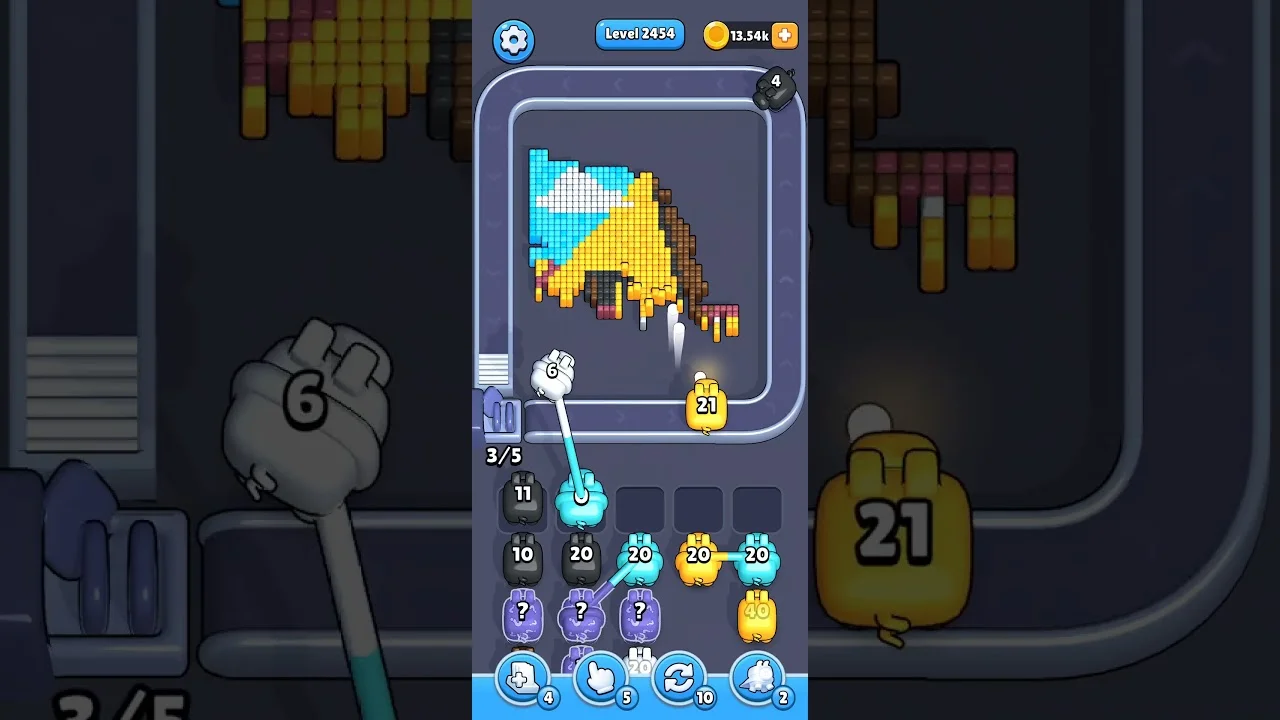 Pixel Flow Level 2454 Solution & Walkthrough Guide