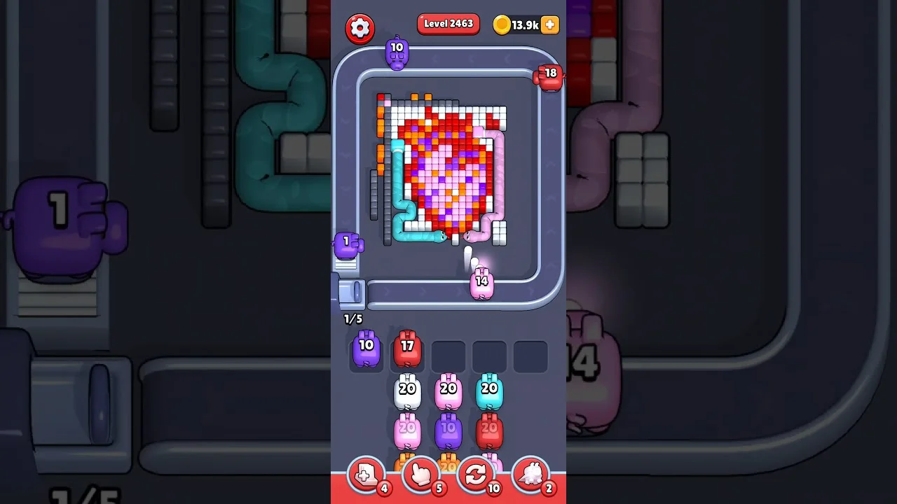 Pixel Flow Level 2463 Solution: Complete Walkthrough Guide