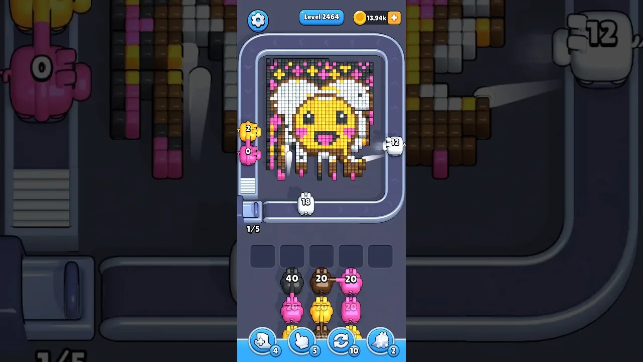 Pixel Flow Level 2464 Solution: Complete Walkthrough & Guide