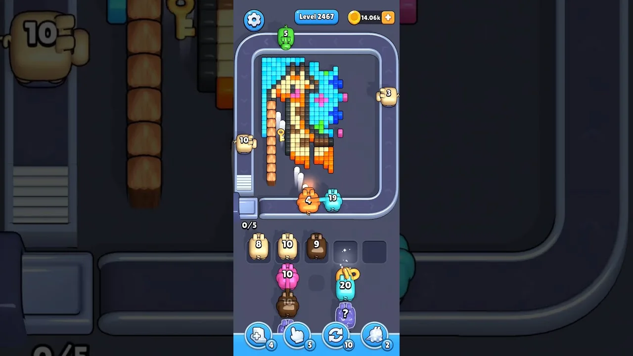 Pixel Flow Level 2467 Solution & Walkthrough Guide