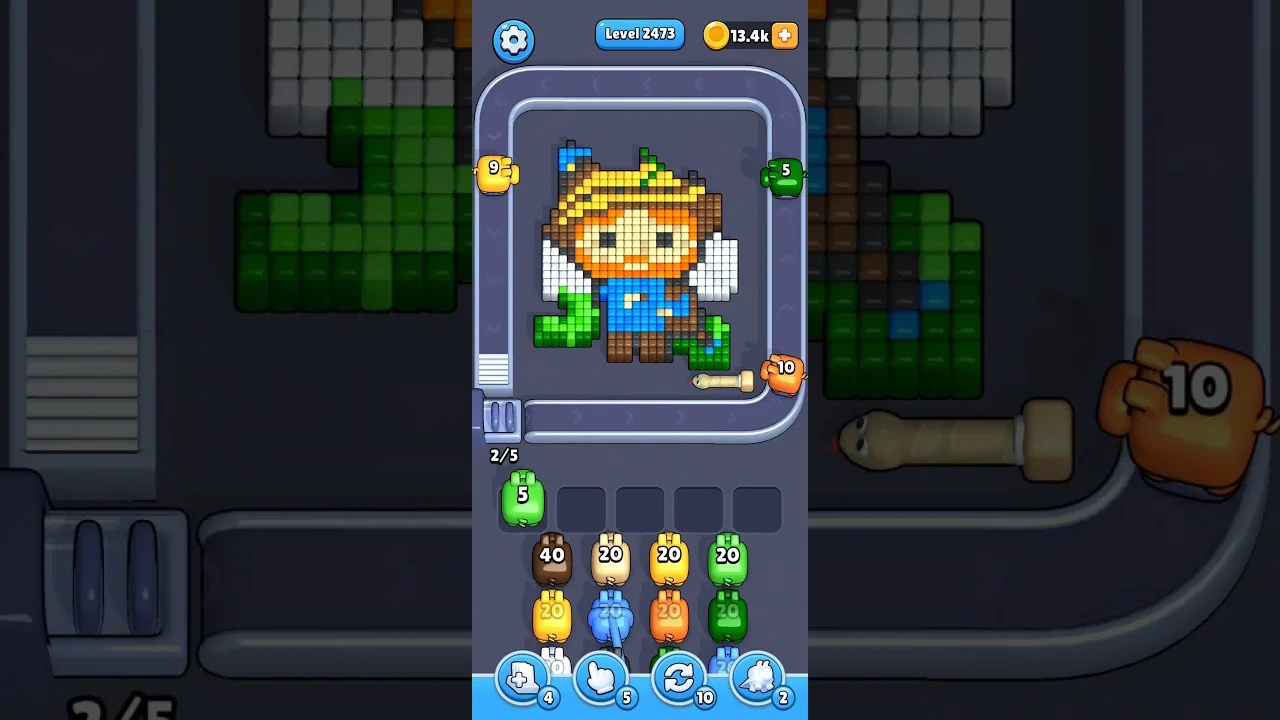 Pixel Flow Level 2473 Solution & Walkthrough Guide